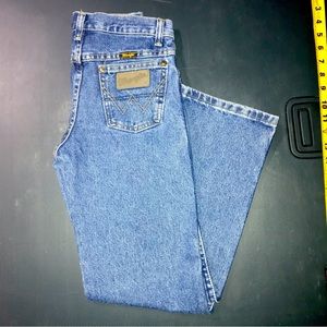 George Strait Wrangler Jeans Kids size 10Reg adjustable waist Blue nwot